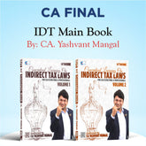 CA/CS Final - IDT - 30th Edition Conceptual Learning On Indirect Tax Laws (Colorful Book) - For Jan. 26, May 26 & Onwards - (Latest Edition)